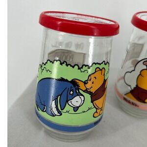 Vintage Welchs Jelly Jar Disney Winnie the Pooh Eeyore Collectible Glass Tumbler